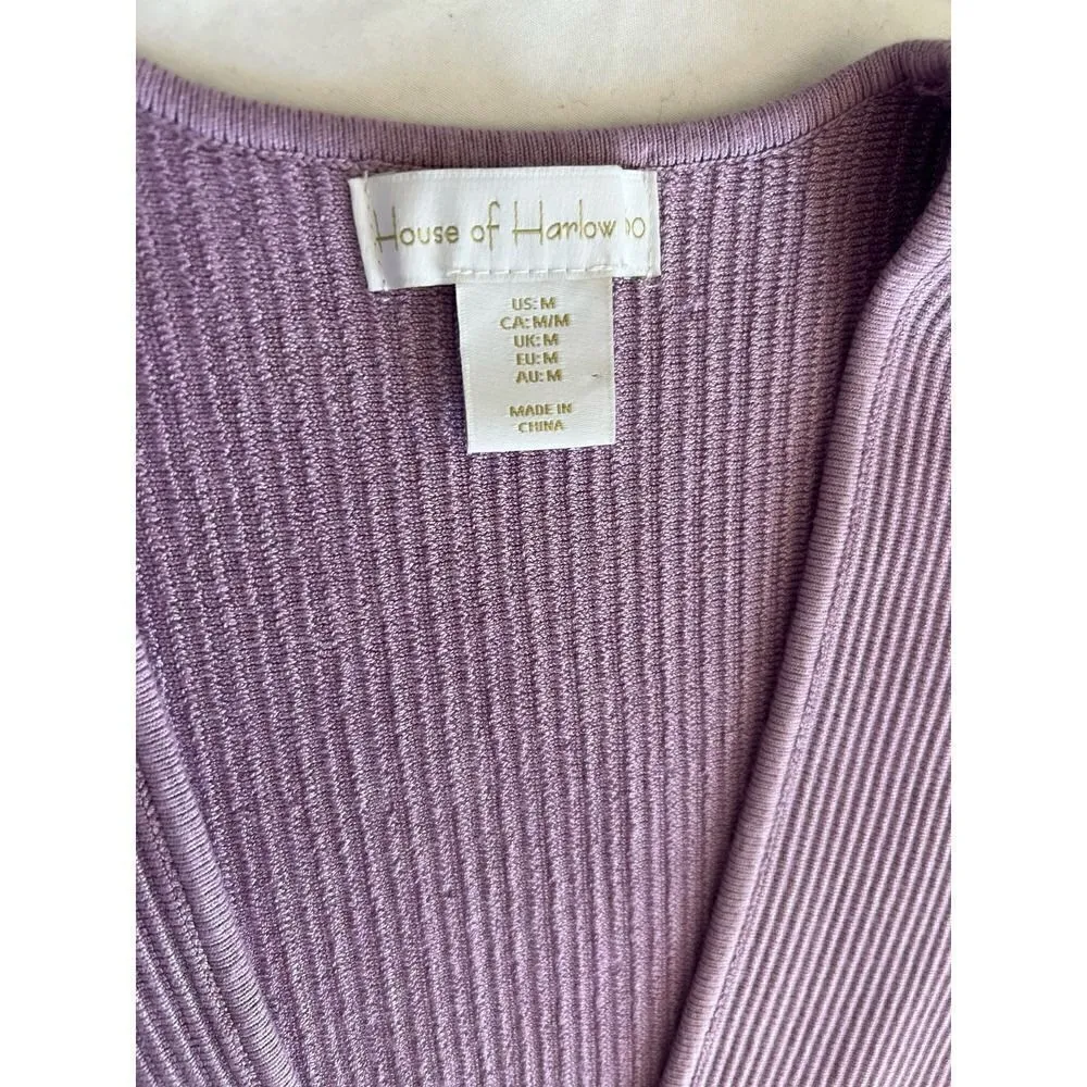 House of Harlow 1960 Size Medium Lavender Plunge V - Image 6