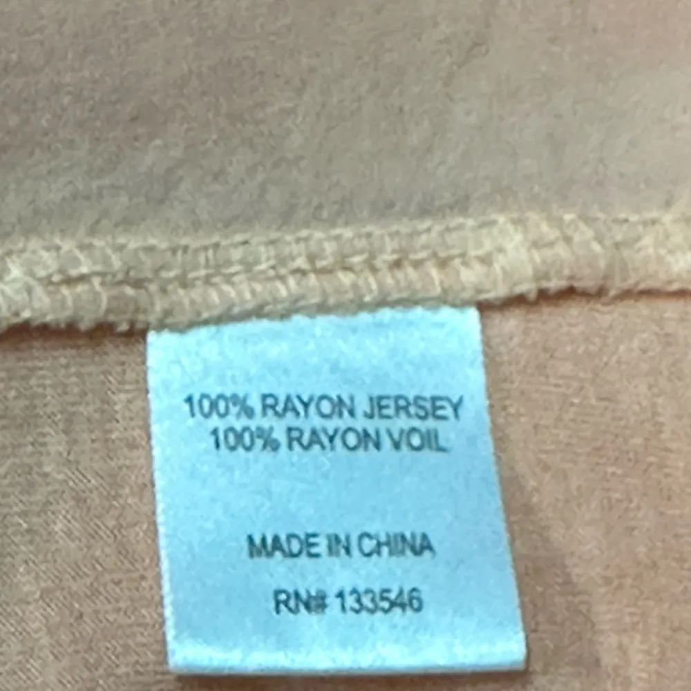 Crosby Rayon Coral Button Up Top 3 Quarter Sleeve Soft Comfort Blouse Womens L Orange Size L - Image 6