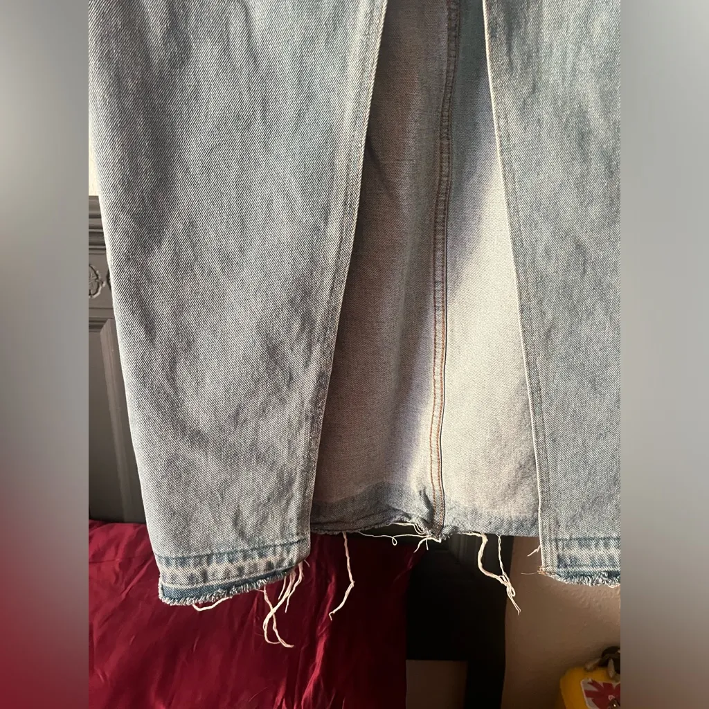 Edikted Long Denim Skirt with slit large - Image 2