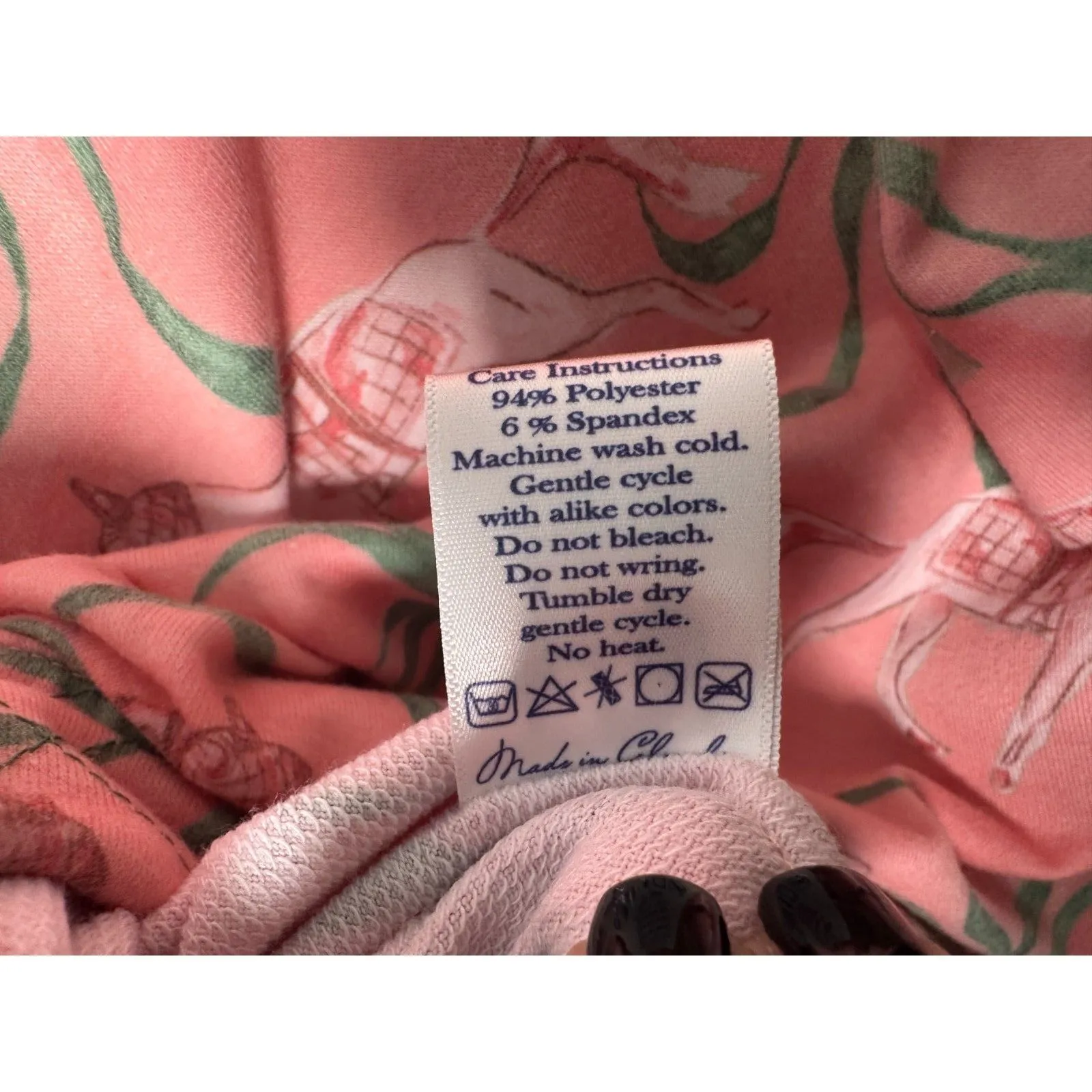 Ronner Pink Long Sleeve Horse Bow Shirt and Pants Sweat Set Matching Size Small - Image 8