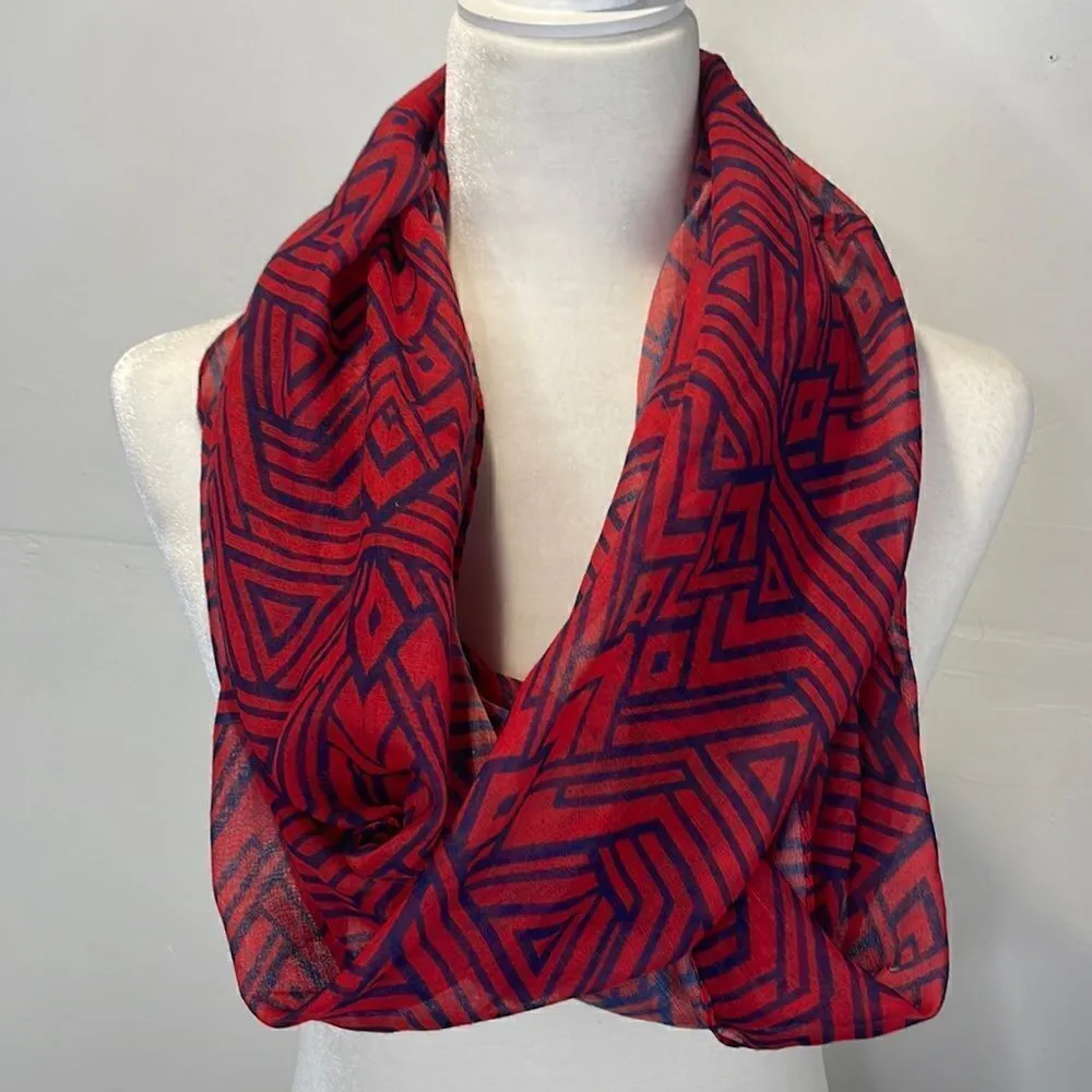Boho Aztec Infinity Scarf - Image 3