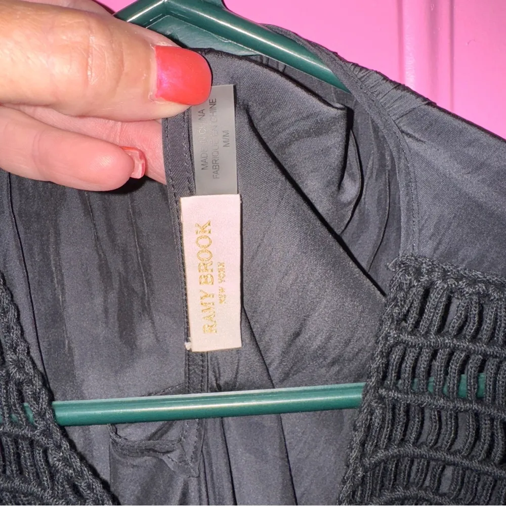 Ramy Brook Black Textured‎ Blouse - Image 2