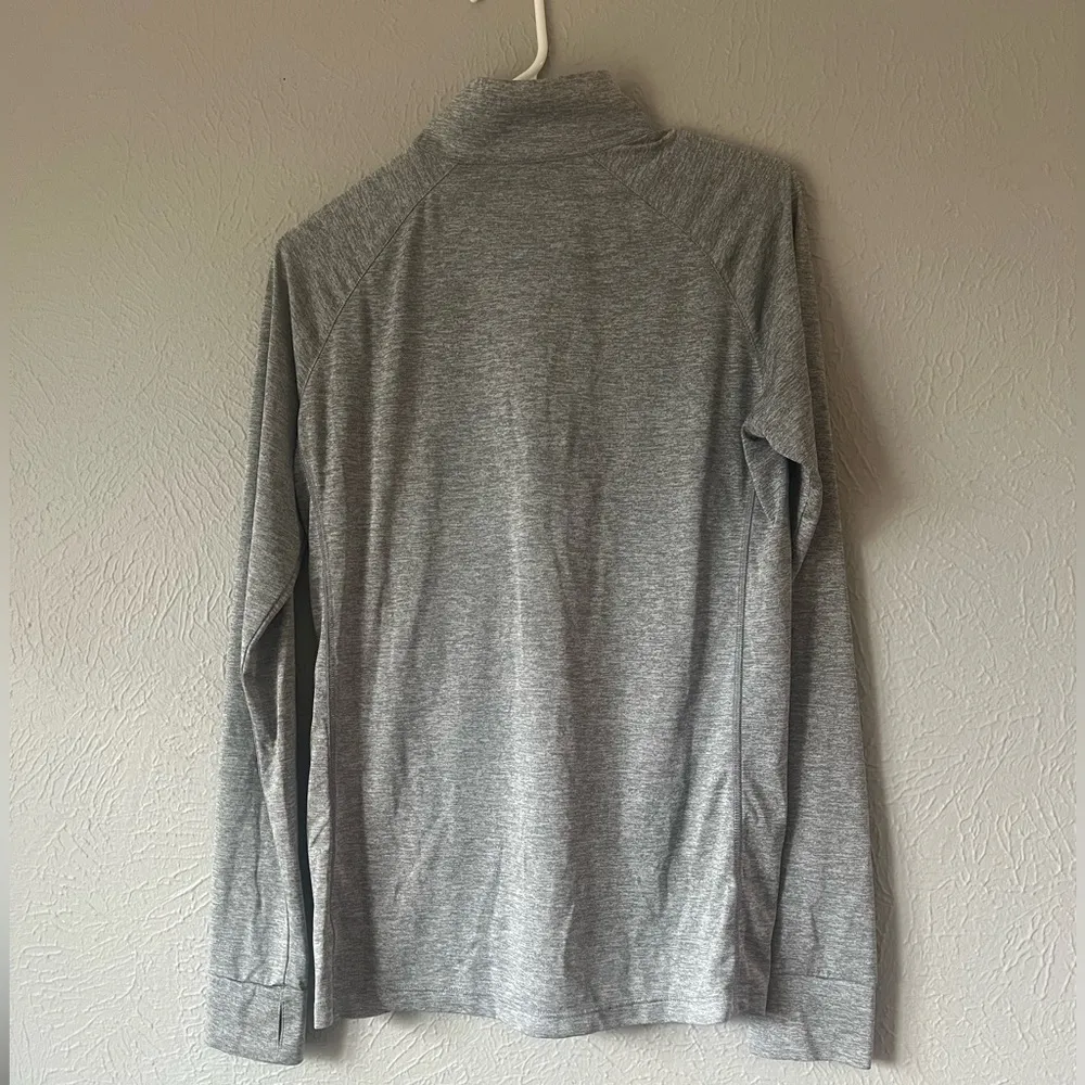 Grey 3/4 zip up jacket BCG with thumb holes - Image 3