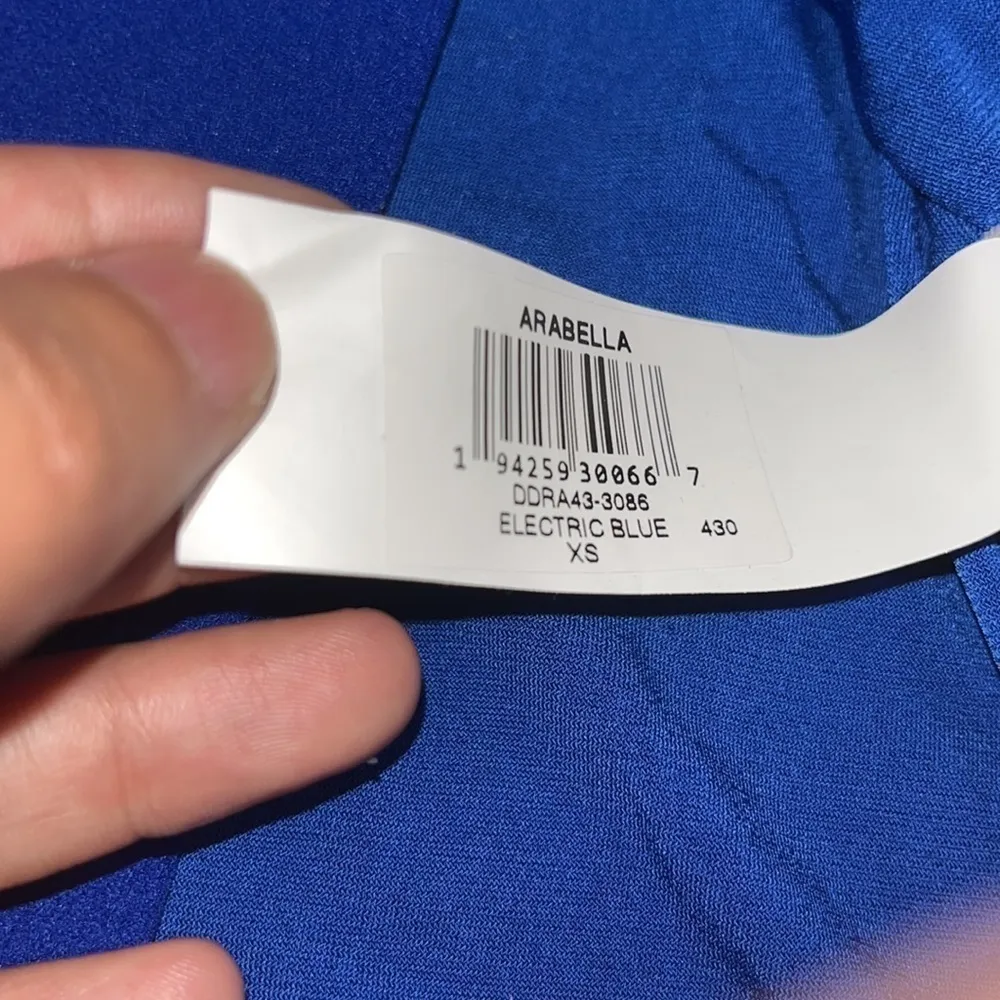 Dress the Population Arabella Floral Embellished Peplum Bodycon Electric Blue XS - Image 14