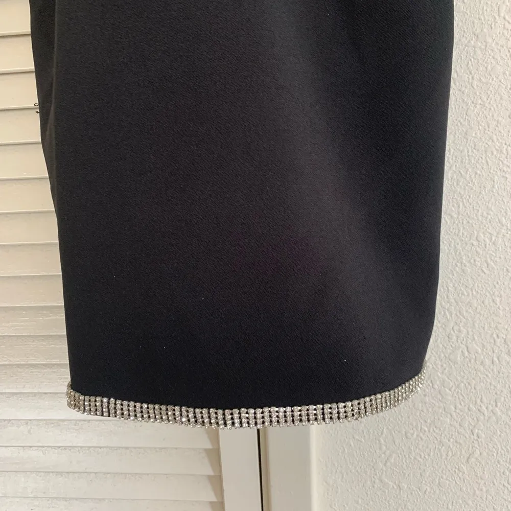 Tulip top tulle silhouette & sequins blackMINI cocktail dress Size 2 - Image 4