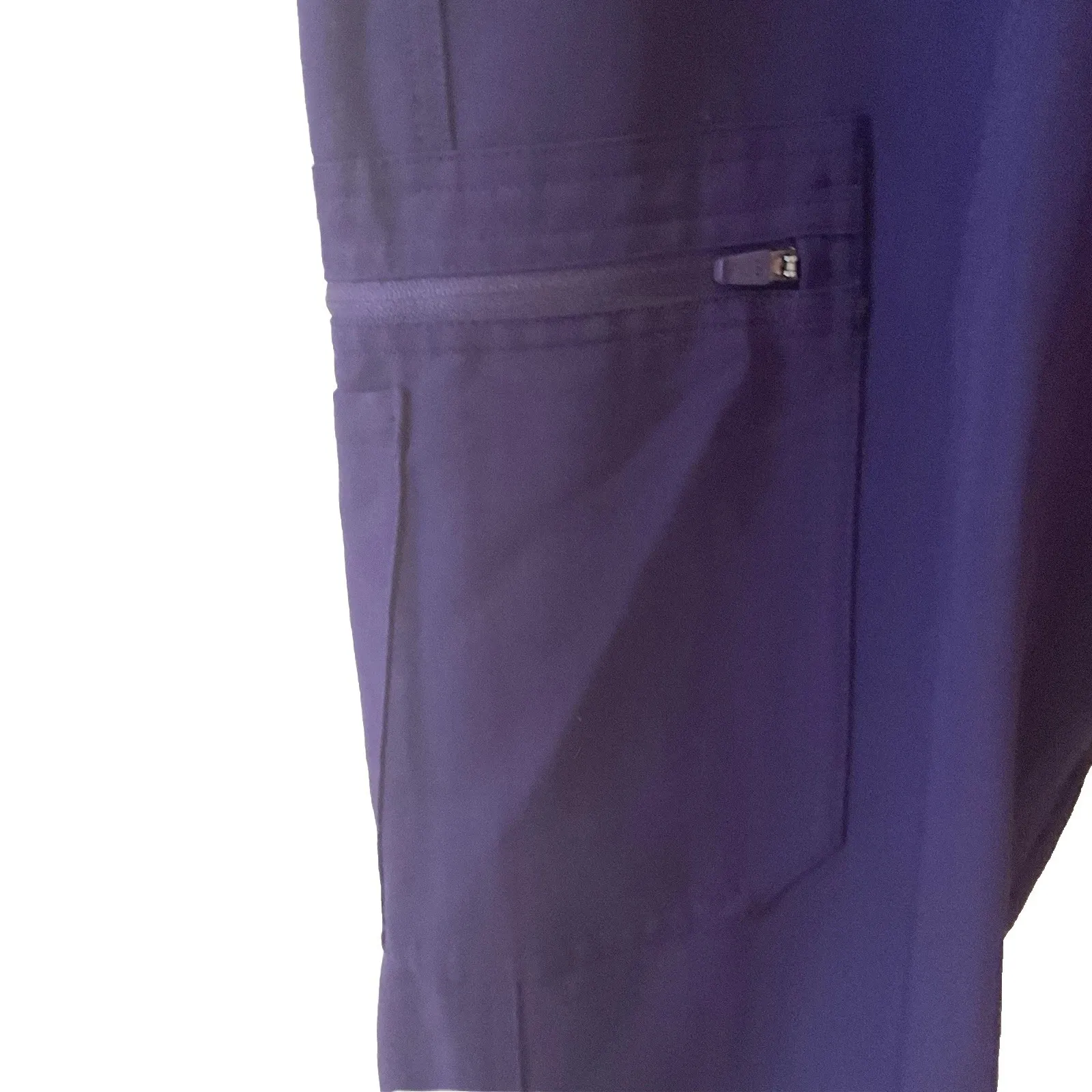 Figs Scrubs Pants‎ Women  Med  Purple Cargos Pocket Bottoms Technical Collection - Image 3