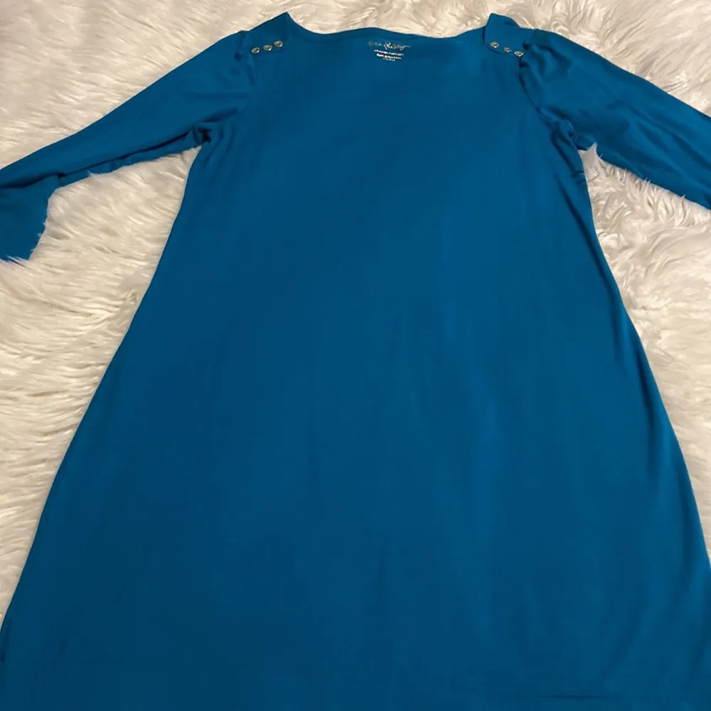 LILLY PULITZER DRESS SIZE L LENGTH 35” BUST 36” SLEEVES 18”/12” - Image 8