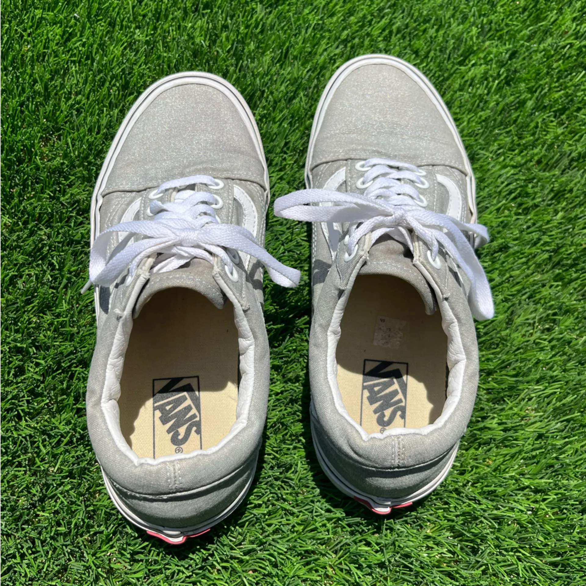 Vans Metallic Gray Sneakers - Image 3