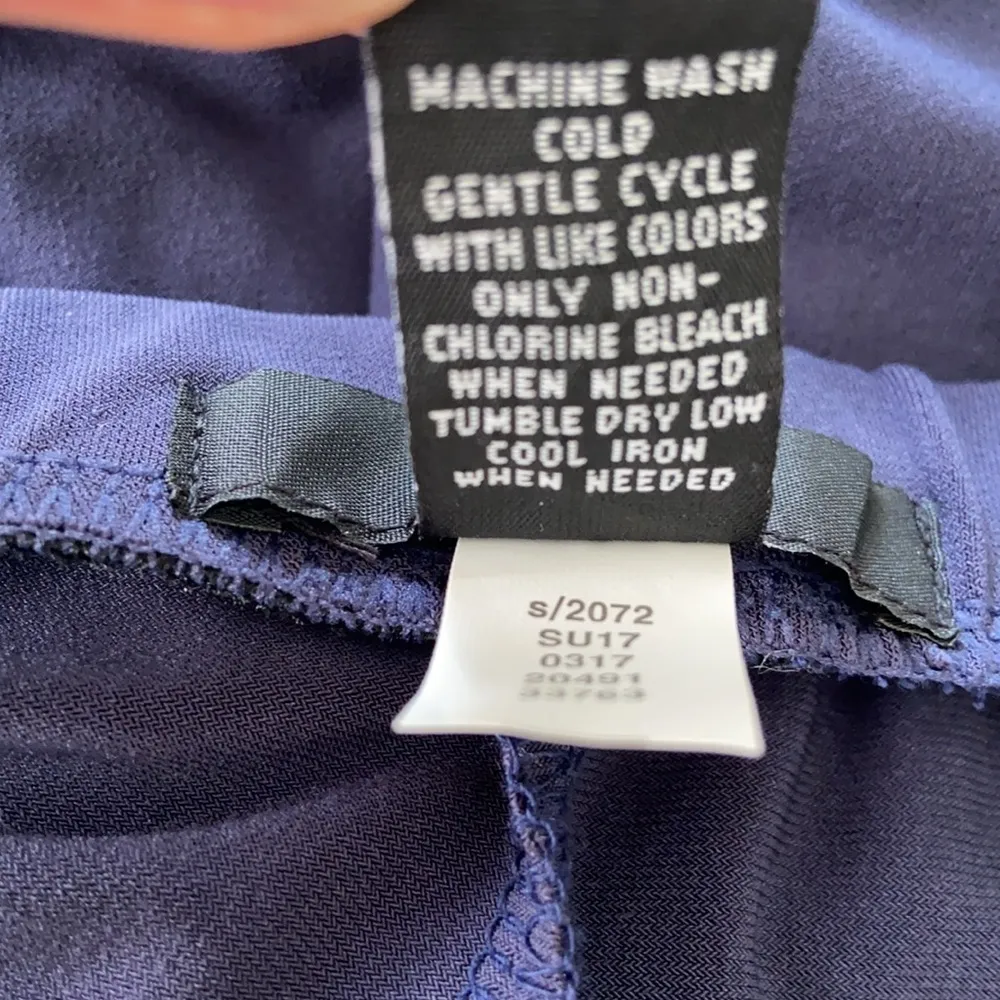 ALFANI Navy Nautical Wide Leg Pants Size PS NWT - Image 9