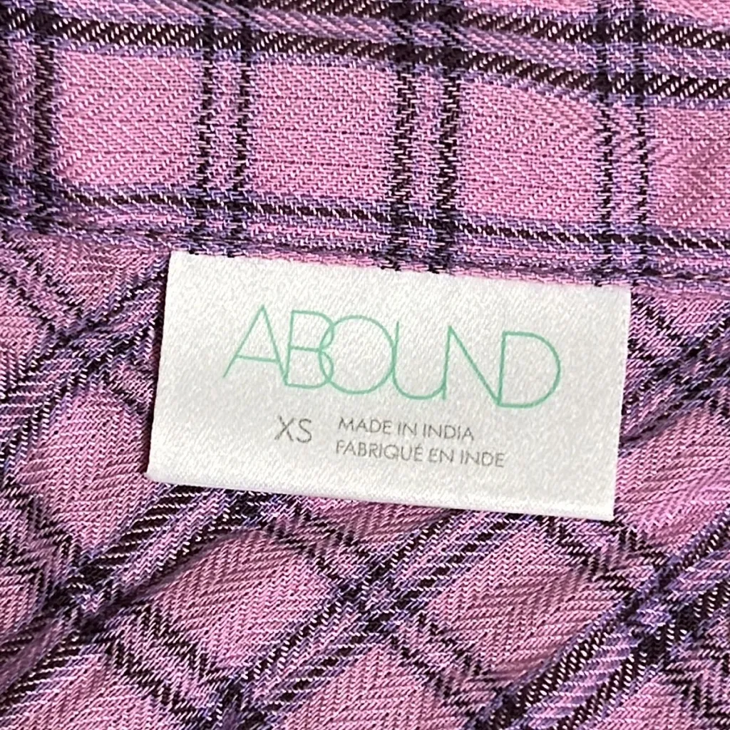 Abound  Oversized Flannel Button Up Shirt - Image 8