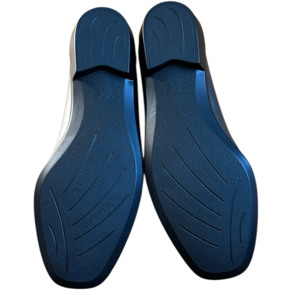 Like New SAS Leather Tripad Comfort Shoes Pewter Black Size 10 Wide Gray - Image 8