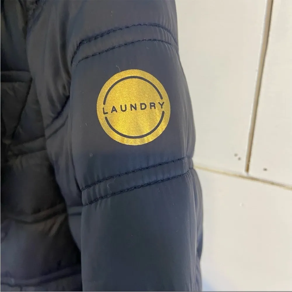 Laundry by Shelli Segal Asymmetrical Hooded
Packable Puffer Coat in Petr… - Image 7