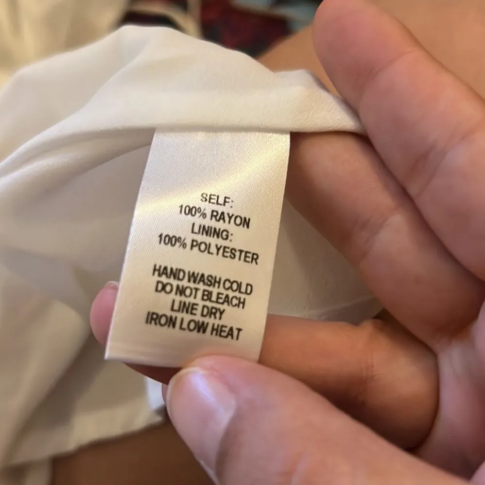 NWT lulus white wrap dress L - Image 9