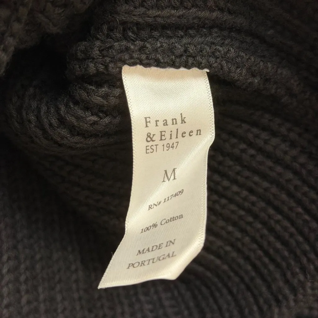 Frank & Eileen Montecito Sweater in Black, Size Medium - Image 8