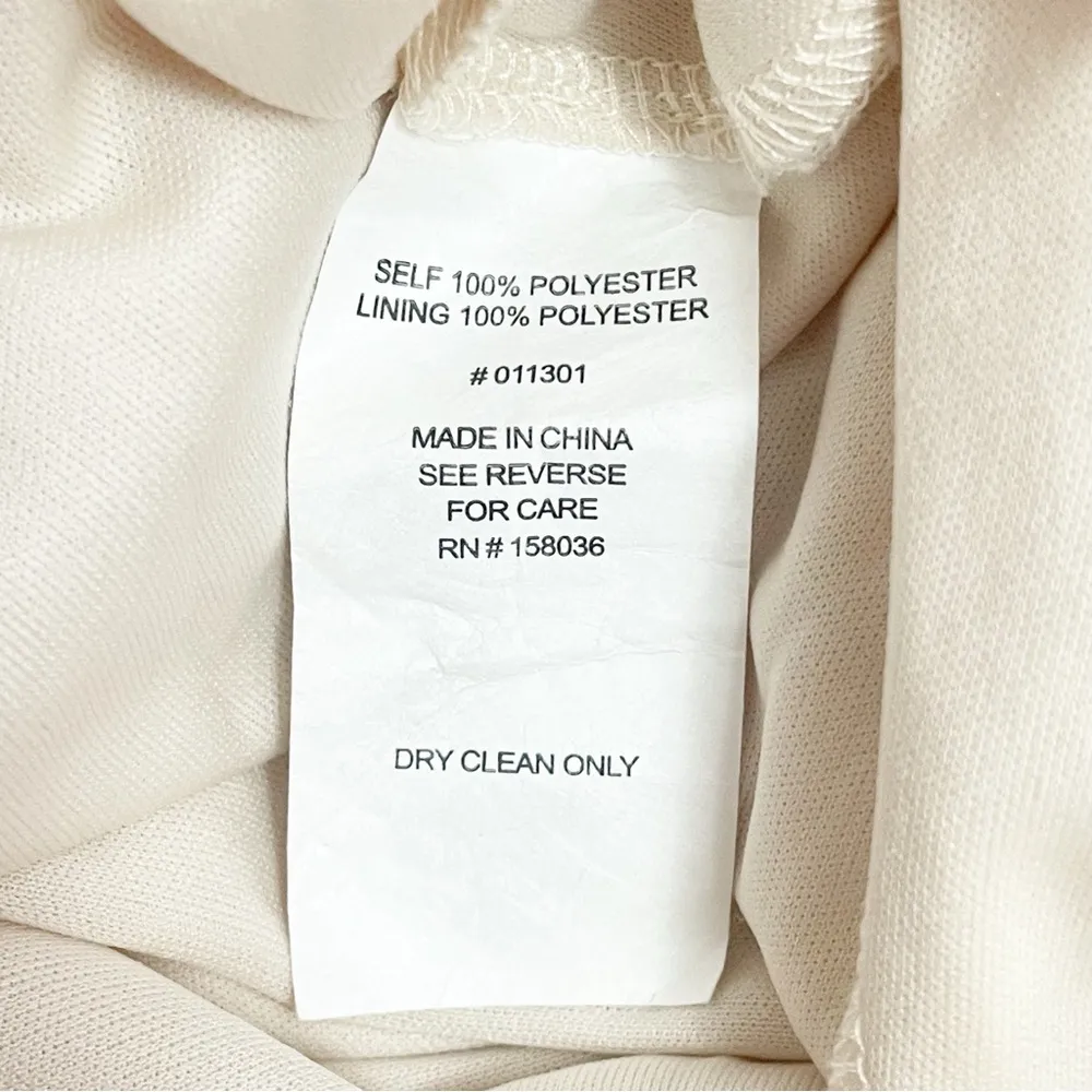 Birdy Grey Theresa Dress Size XL Champagne Chiffon Bridesmaid Gown Ruffle Slit - Image 10