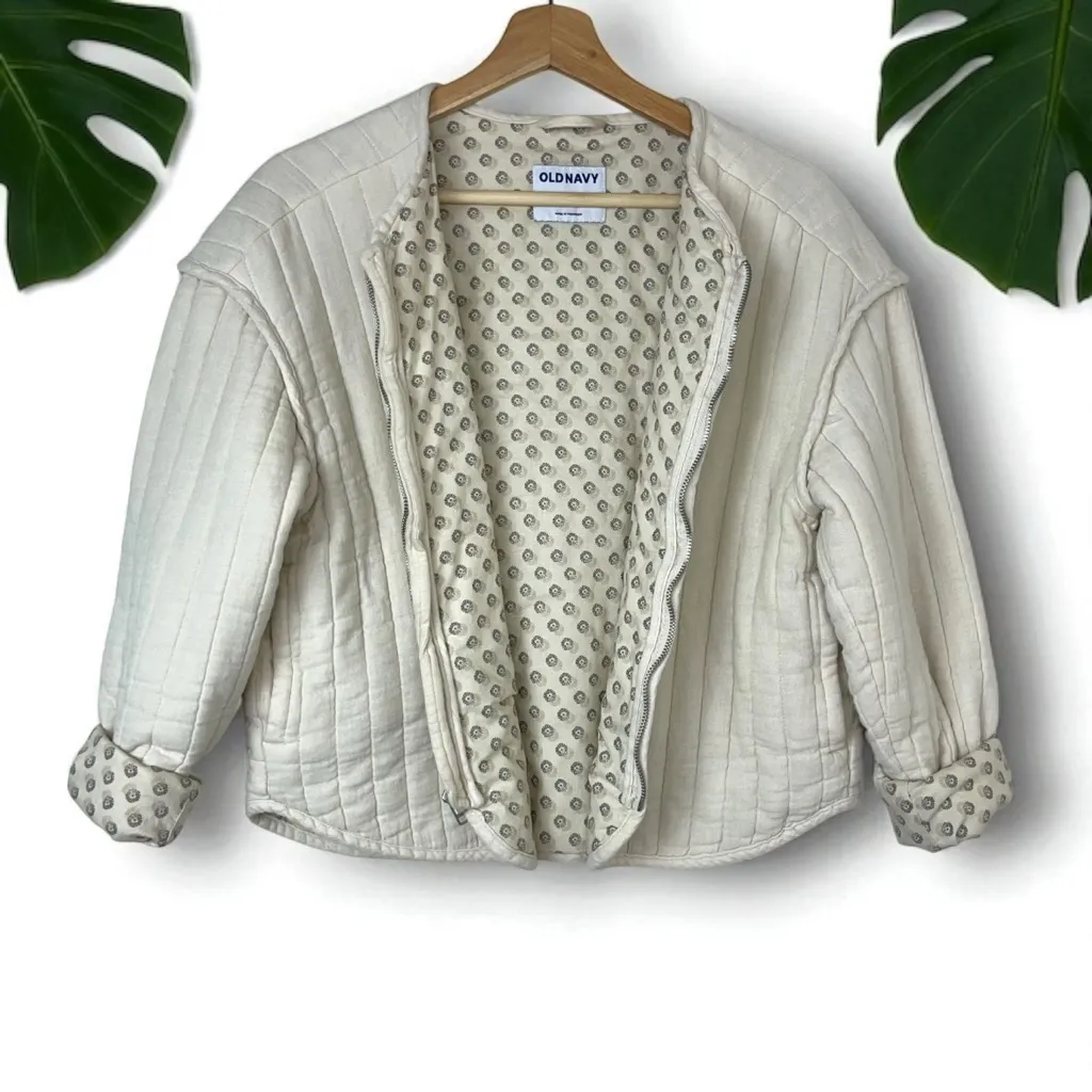 Old Navy Quilted Bomber Jacket - Image 6