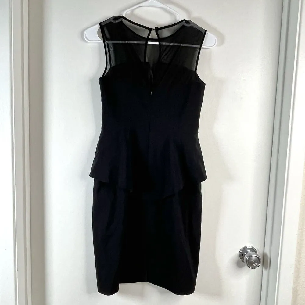 Cache VTG Dress Stretchy Pencil Sheath Small Black Sz 0 XS Party Prom - Image 3