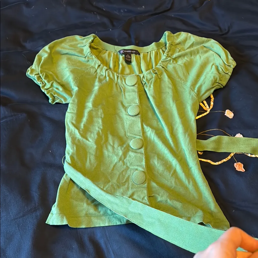 INC International Concepts Green Button - Image 2