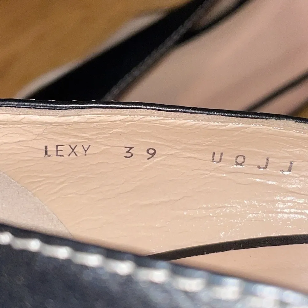 👠👠👠BOGOHO 👠👠👠Bally PeepToe Black Leather Wedge Heels Size undefined - Image 7