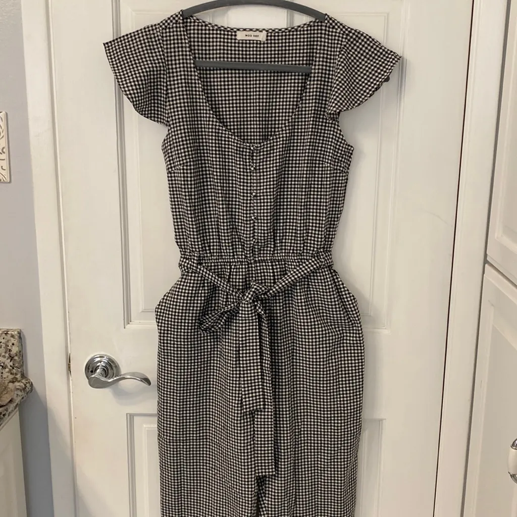 NWOT Joli Gingham Jumpsuit - Image 5