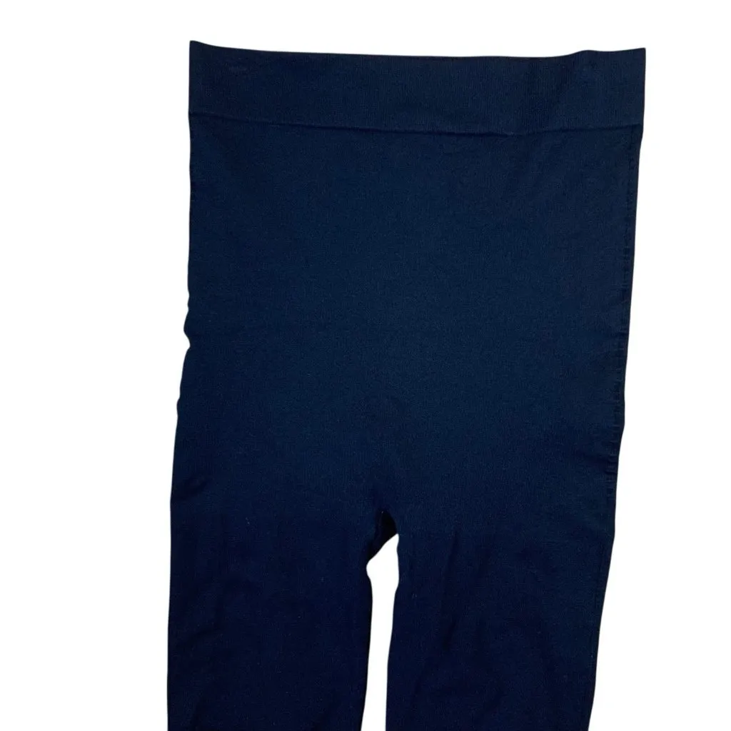 Blanqi Maternity Support Leggings Blue Seamless High Rise Stretchy M Size M - Image 2