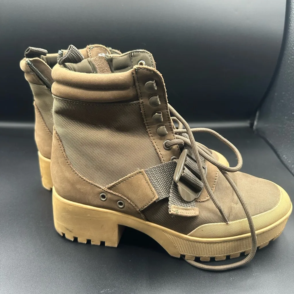 Steve Madden Brown Combat Boots Rugged Design - Image 8
