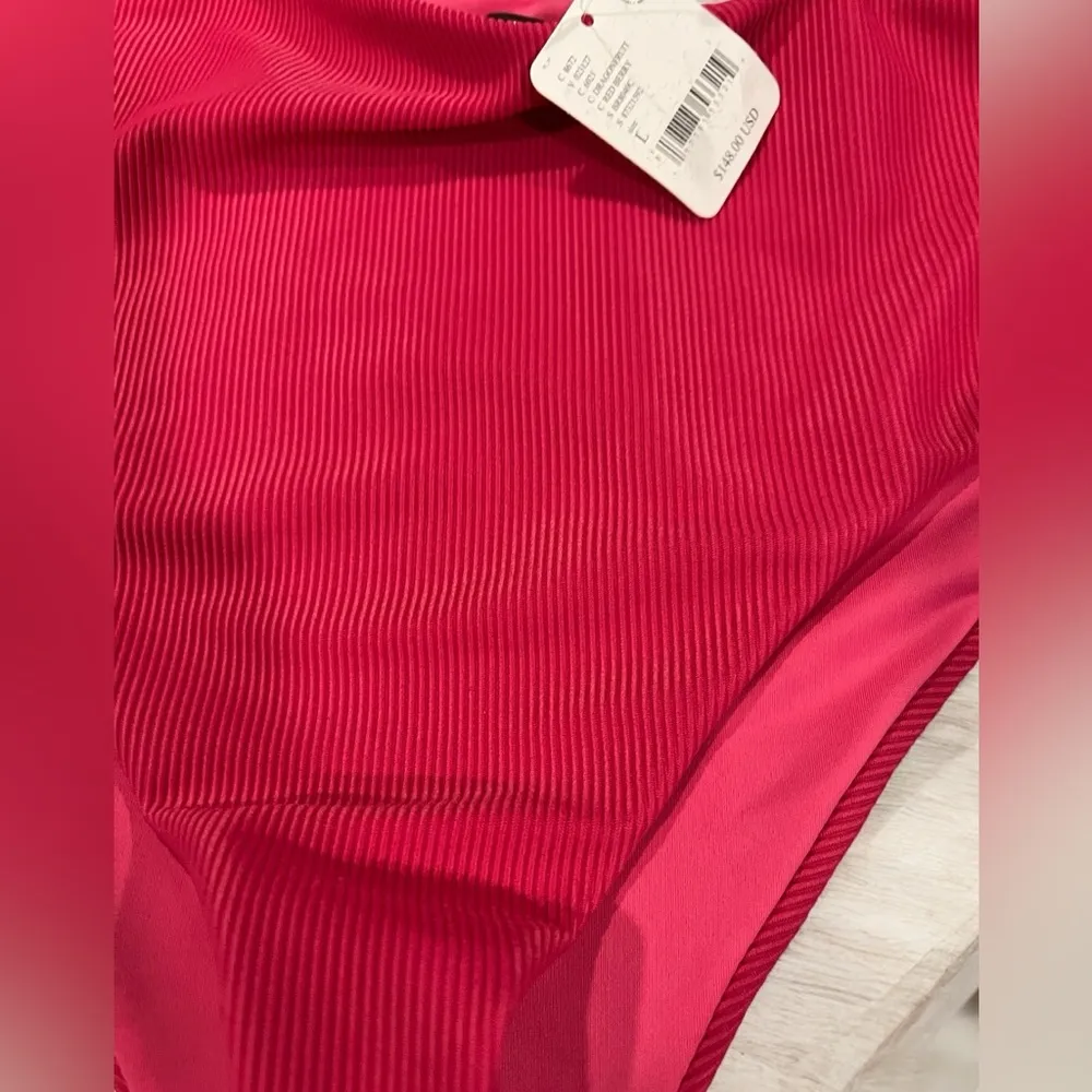 Free People FP Movement Beach Riot Pink Cutout Shoulder Swimsuit Size La… NWT - Image 4