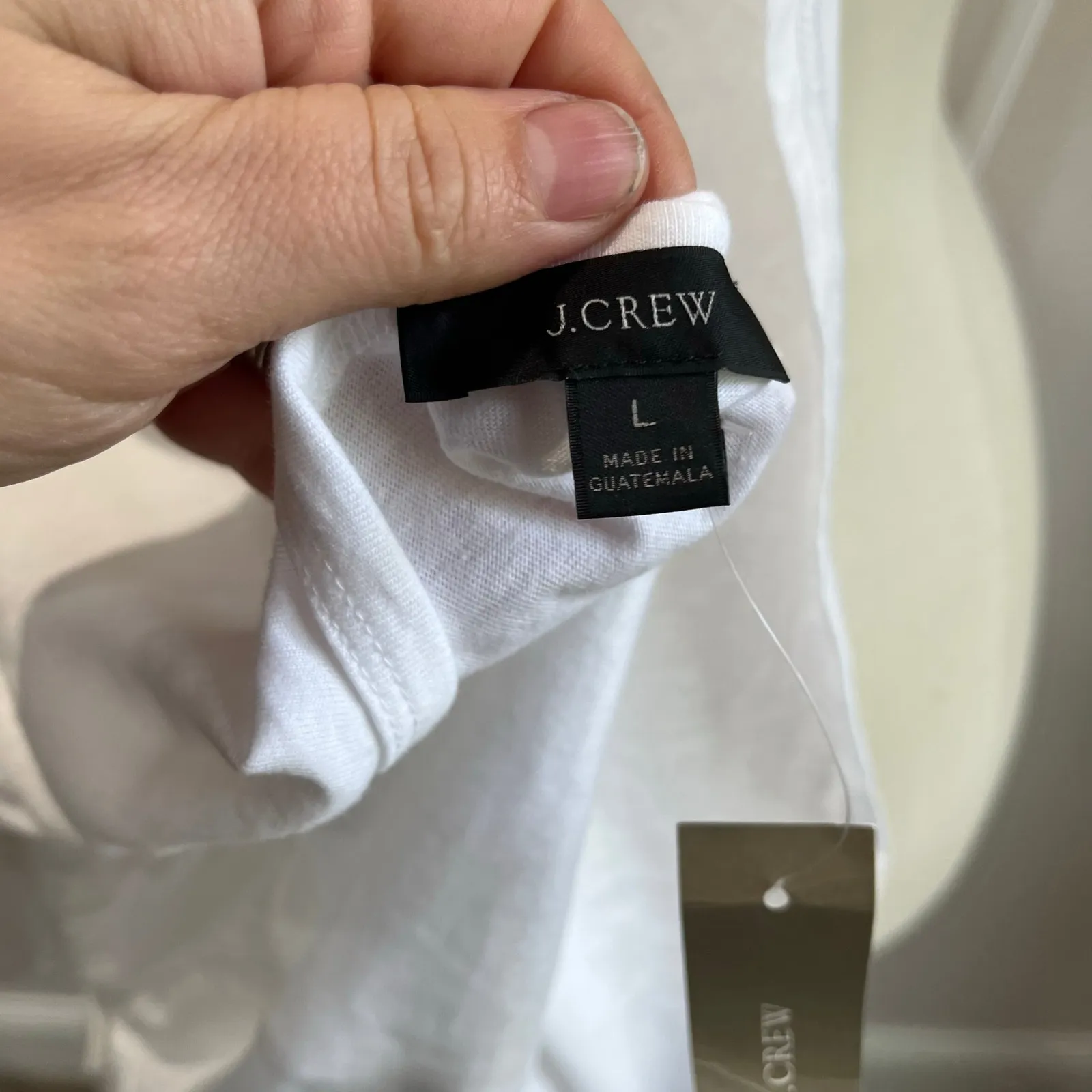 J.Crew White Cotton Tiered Dress Large NWT Resort Beach Clean Girl Minimal Sz L - Image 7