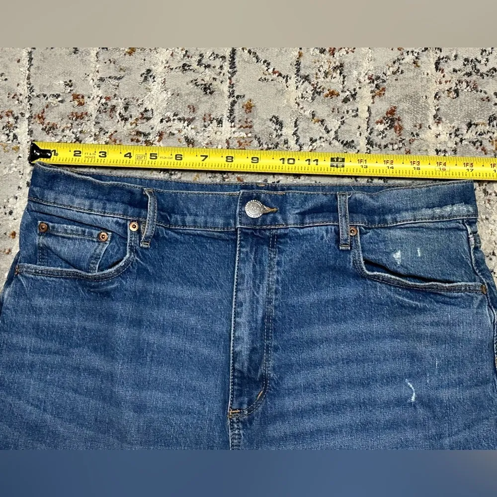 Loft  high rise boyfriend baggy mom jeans size 12/31 distressed - Image 7