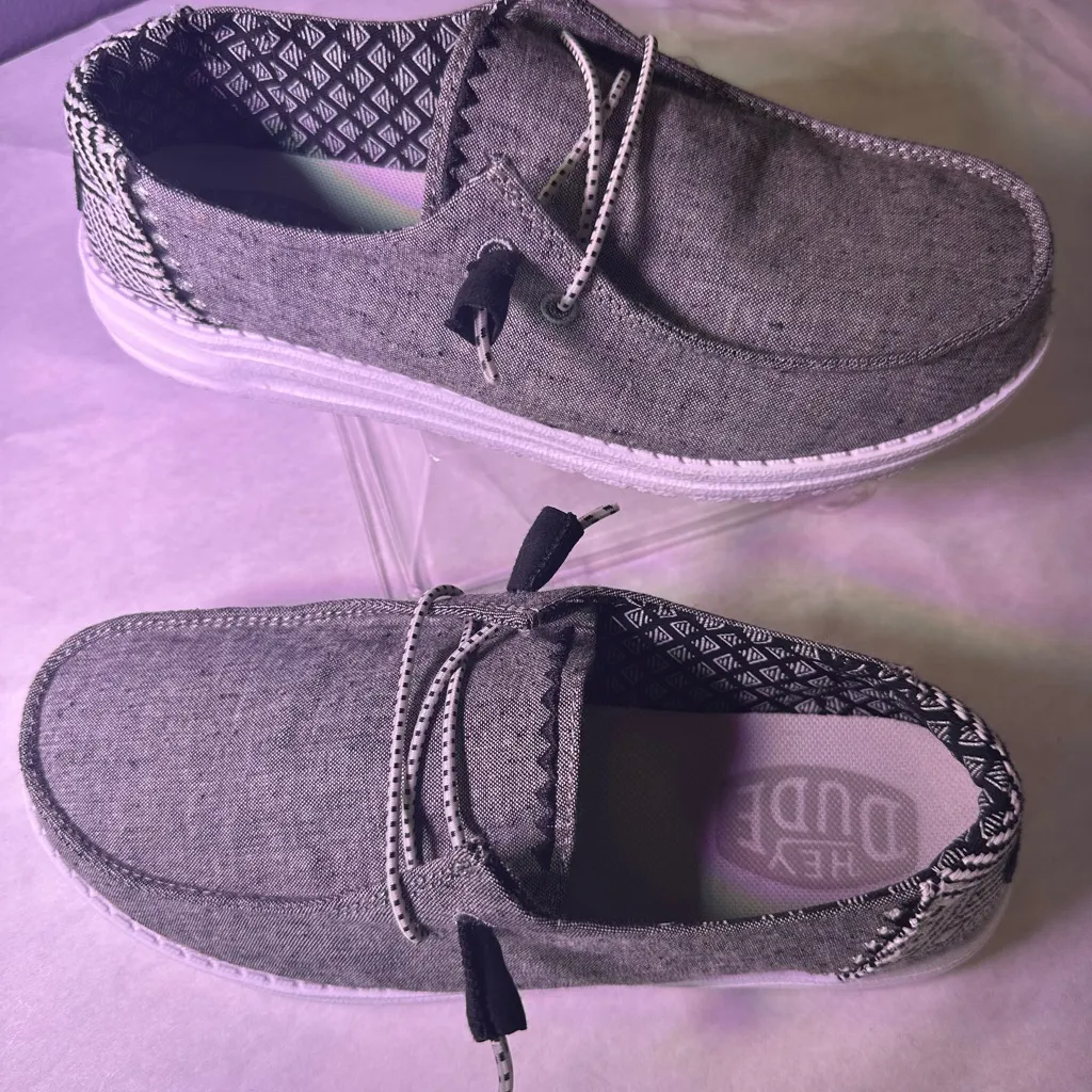 Hey Dude Gray Sneakers for Women - Image 4