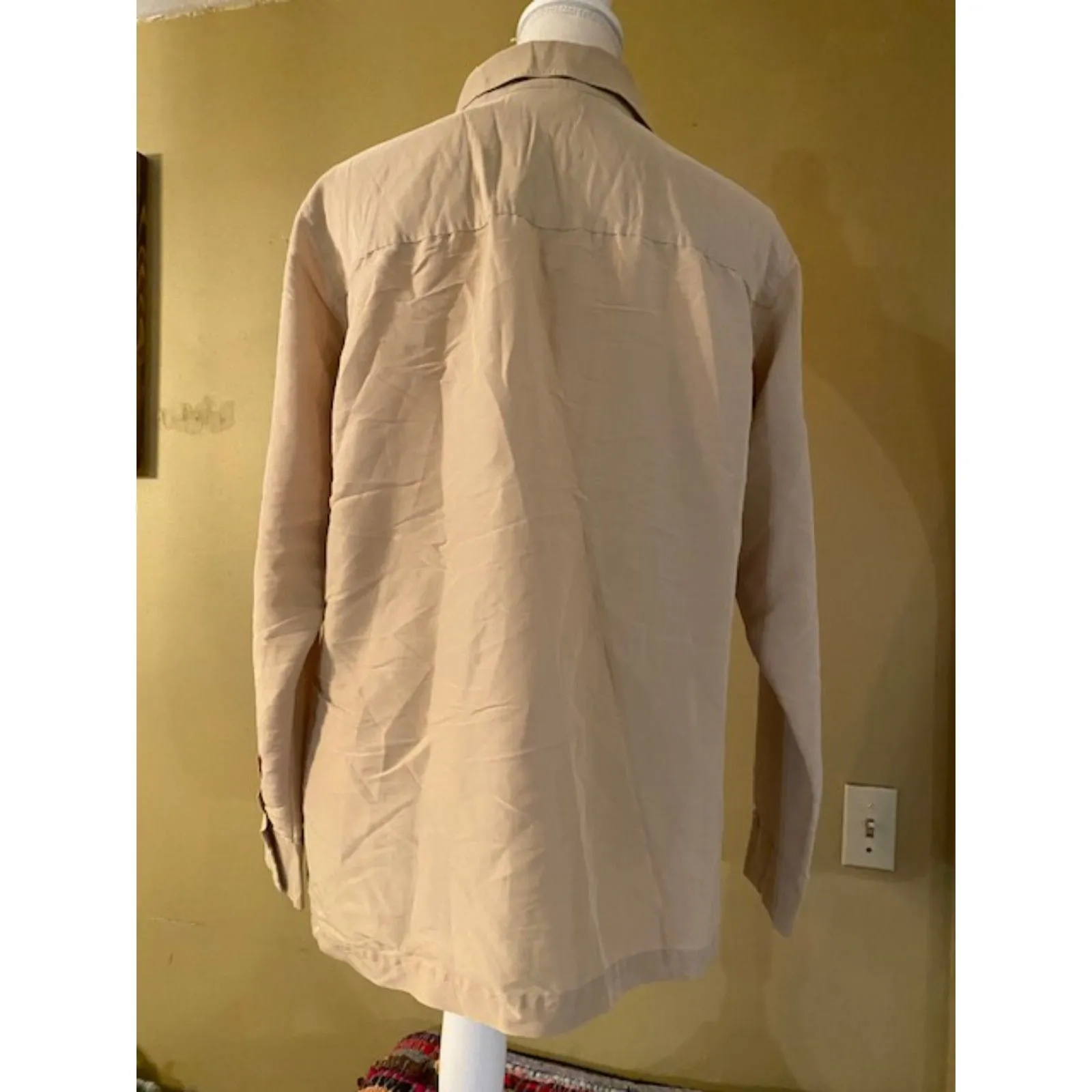 New York & Co. Tan Button up M Size M - Image 2