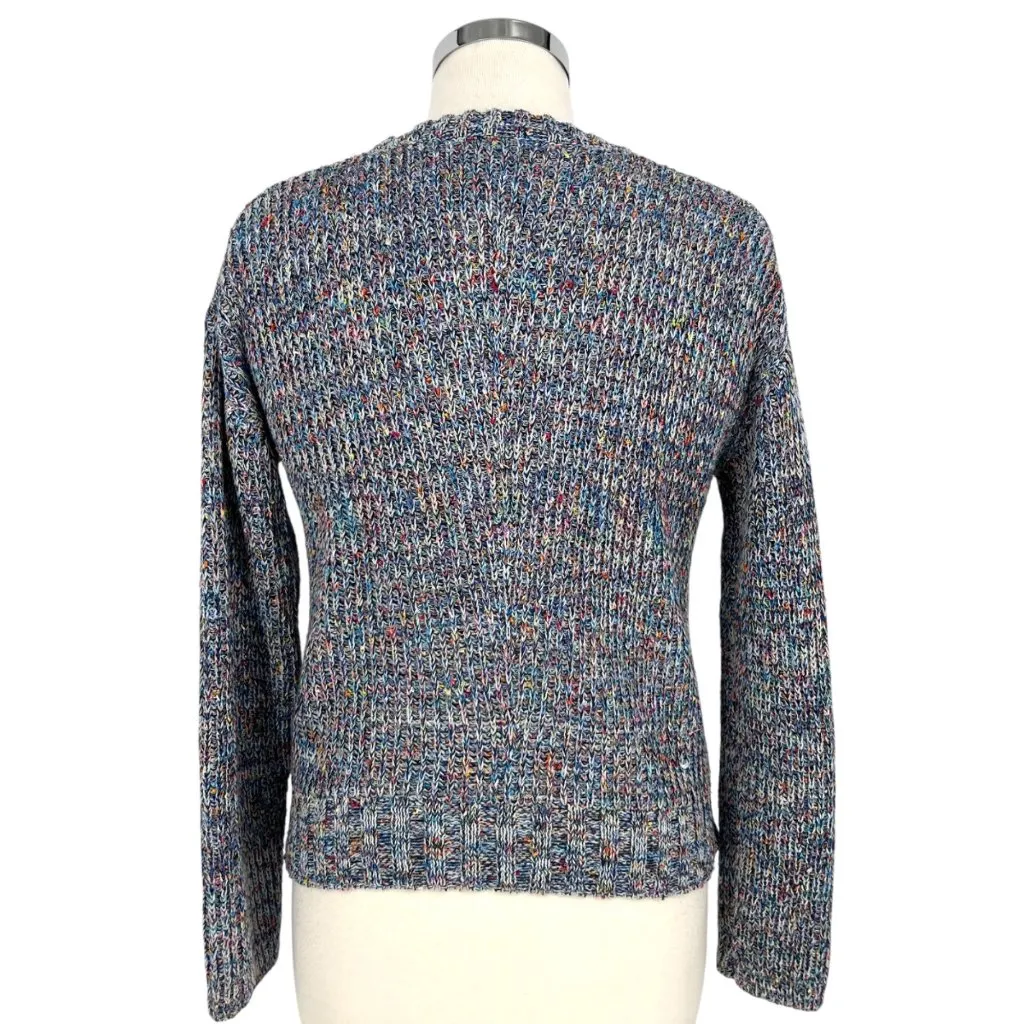 Rails Speckled Blue Elsa Sweater Multicolor Knit Long Sleeve Crewneck Size Small - Image 7