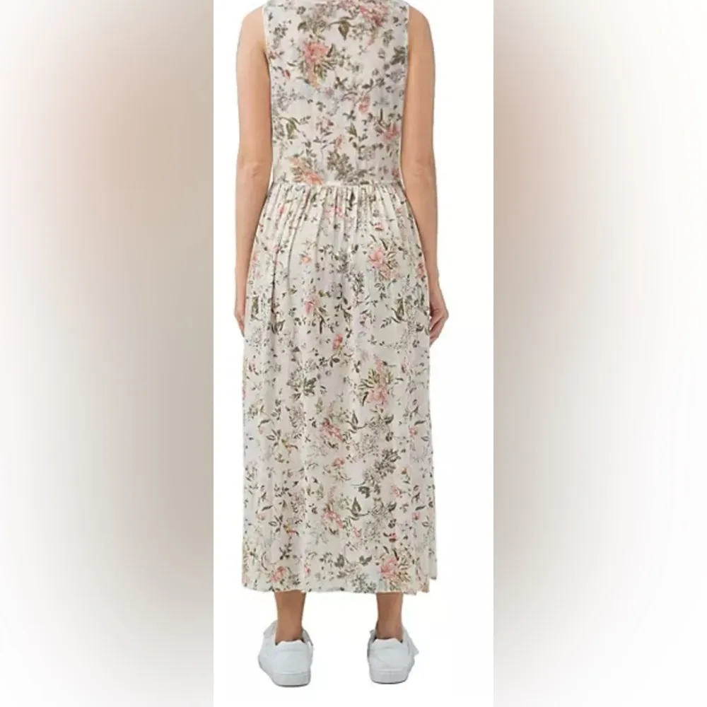 Frye Tan and Brown Sleeveless V-Neck Sundress size large - Image 10