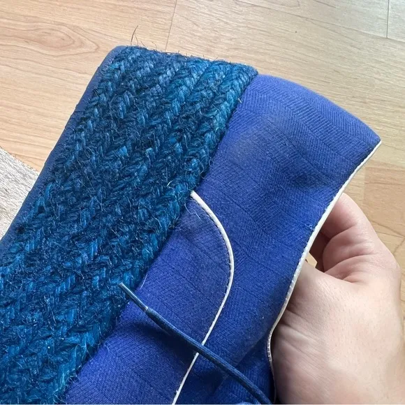 Missoni Blue Lace Up Espadrille Platform Shoes‎ Women’s Size 6 - Image 5