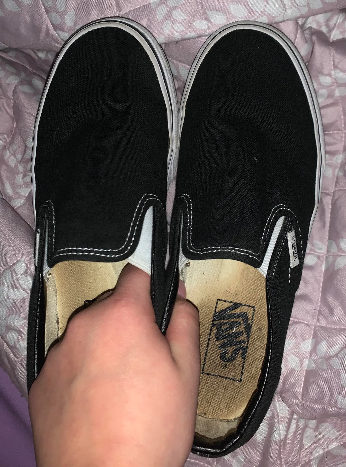 Vans Black Slipons - Image 2