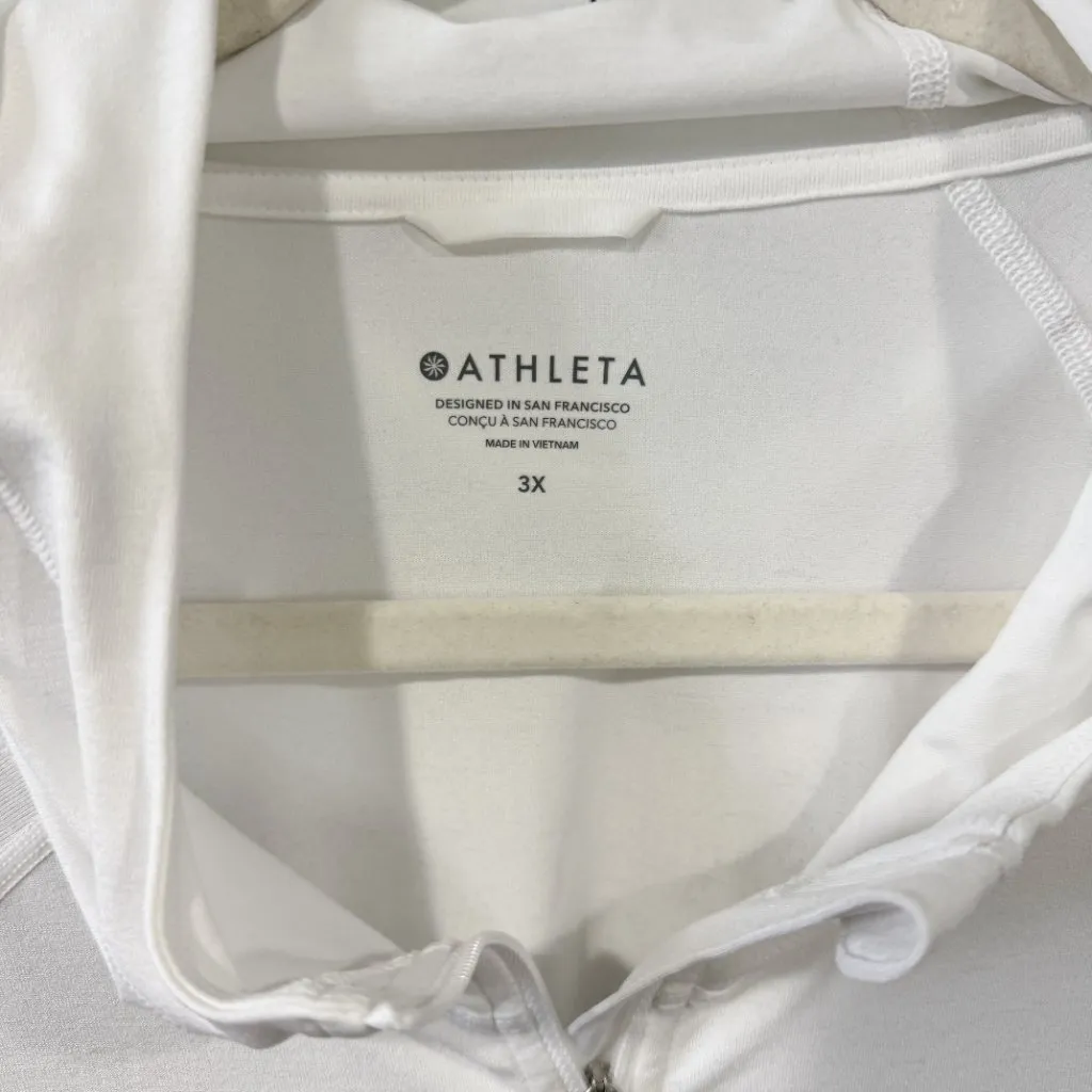 Athleta Pacifica Illume UPF Relaxed Jacket 3X Bright White NEW - Image 5