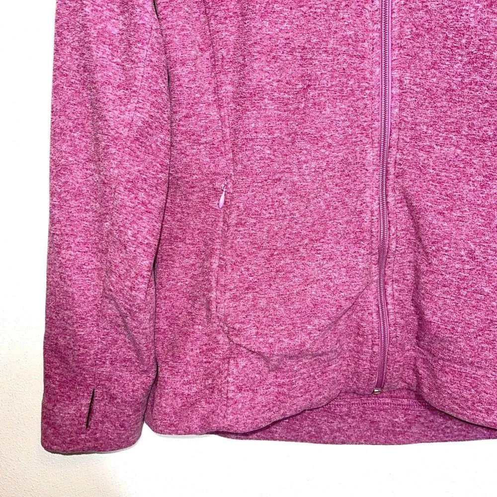 Lake Frost Magenta Pink Full Zip Fleece Jacket - Image 4