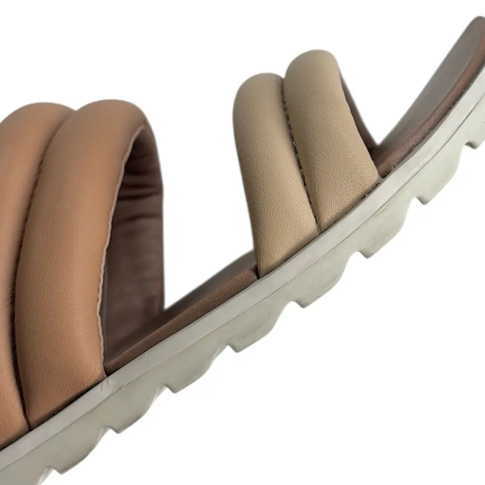 EUC Sorel Leather Ella ll Puff Slide Sandals Size 8 - Image 5