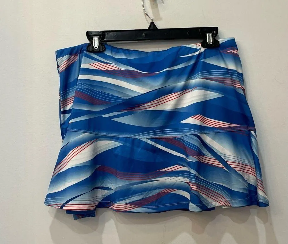 Tail Women's CHANDLER Skort size XL blue and white shorts tennis - Image 3