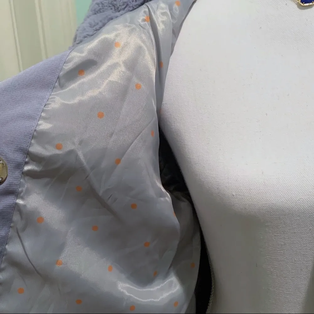 NWT Philosophy Periwinkle GORGEOUS Faux Fur Jacket M - Image 7