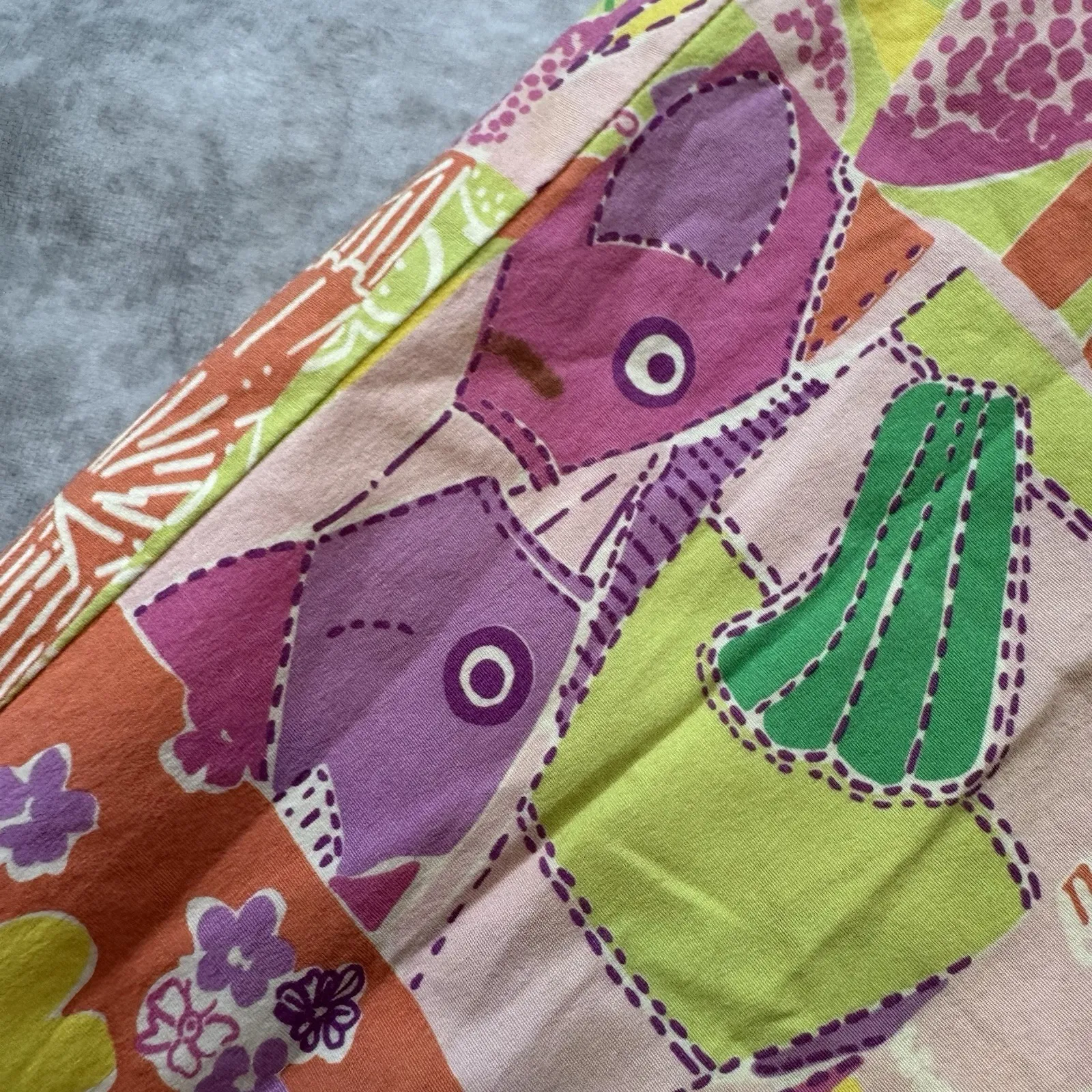 Vintage Lilly Pulitzer Capri Pants Womens 4 Multicolor Patchwork Cotton Stretch - Image 3