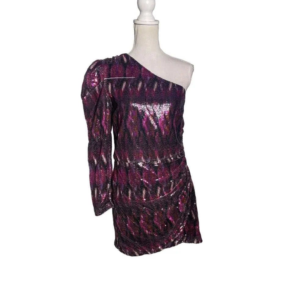 Misa Los Angeles Nova Dress Purple Womens Size Medium - Image 7