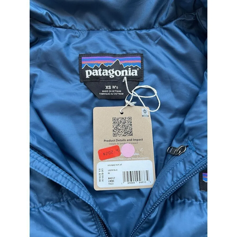 Patagonia Women’s Nano Puff Insulated Jacket Lagom Blue Size XS NWT $239 Org. - Image 4