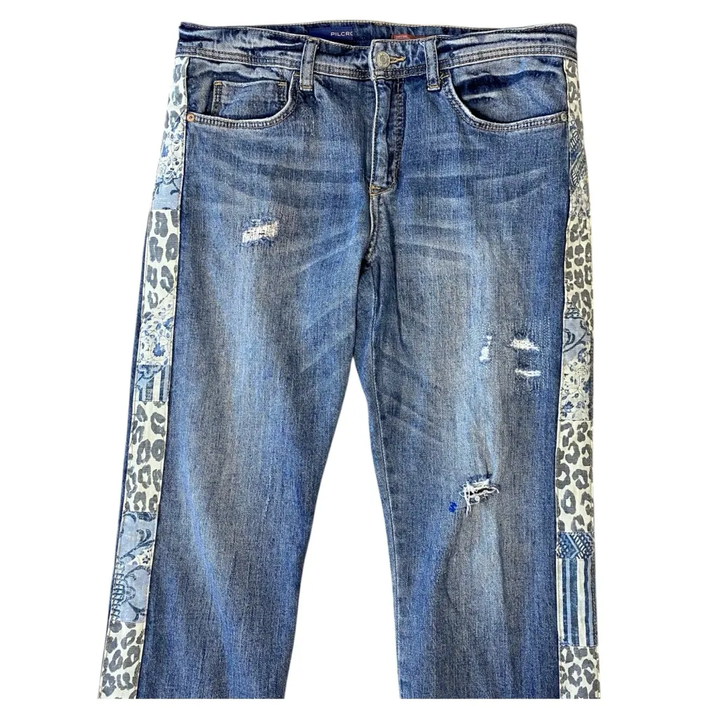 PILCRO Boyfriend Leopard Print Jeans - Image 4