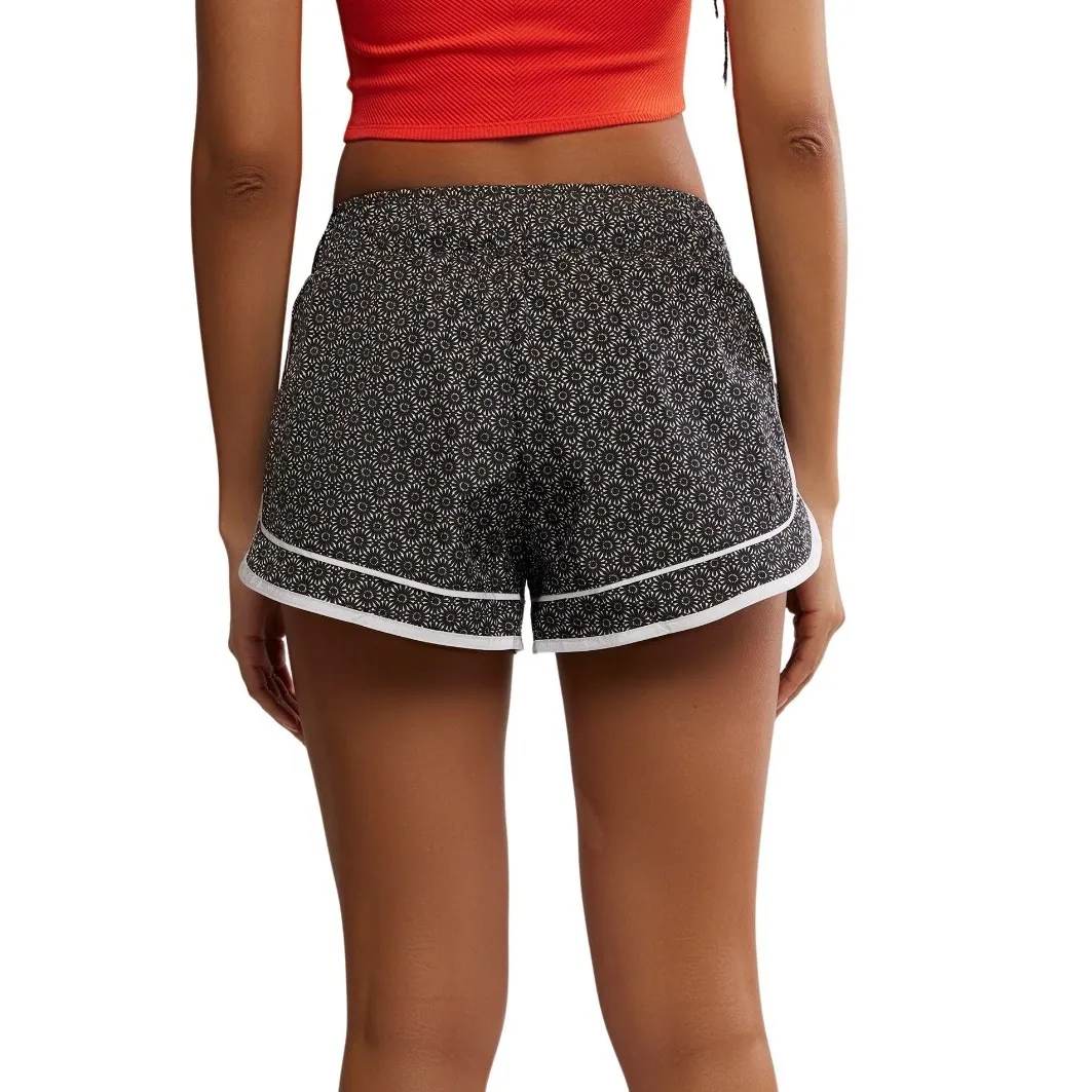 Free People Movement Women's varsity Blues Starburst Geo printed short‎ size XL Black - Image 2