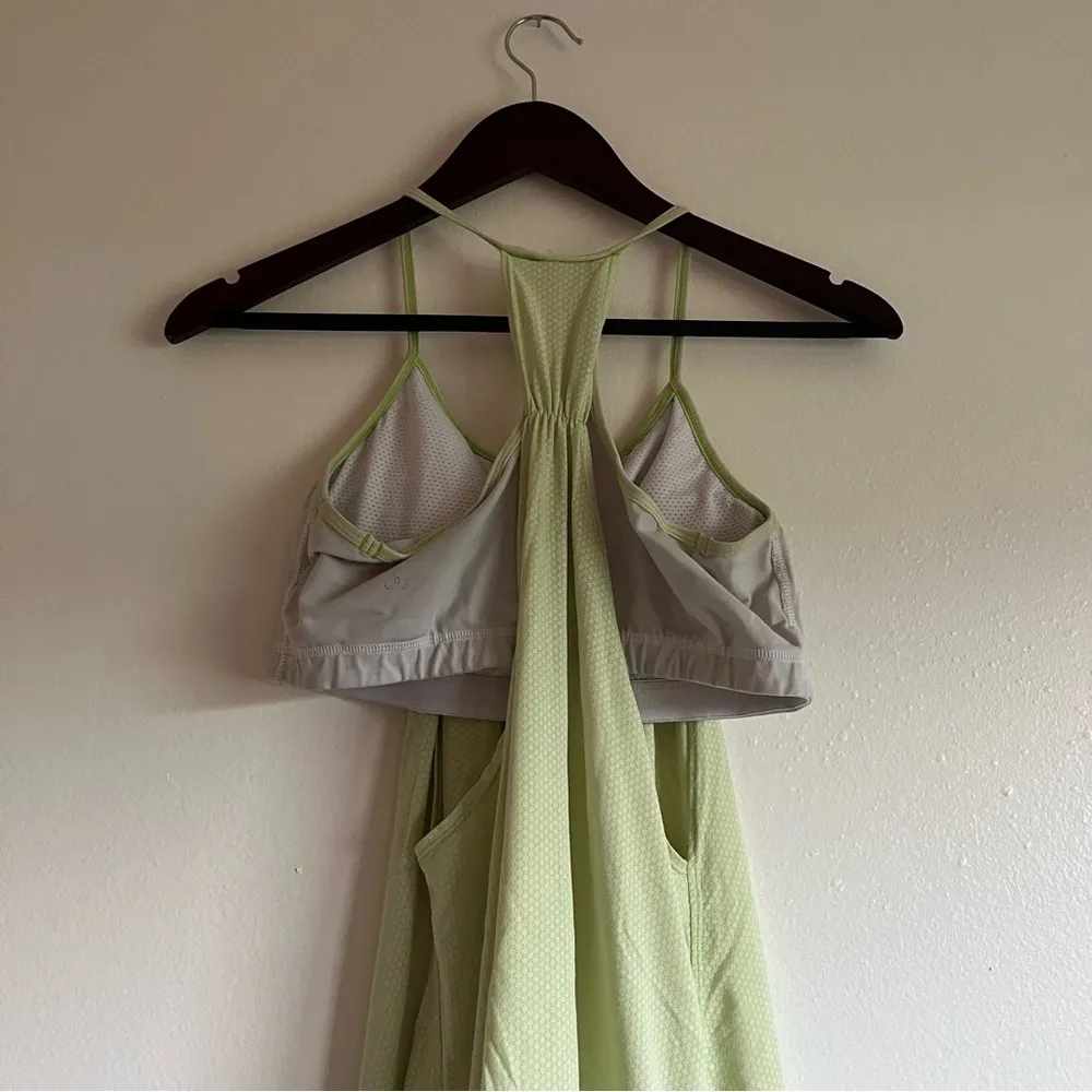 lululemon | Women’s Athletic Layered No Limits Tank in Light Green Print Size 8 - Image 8