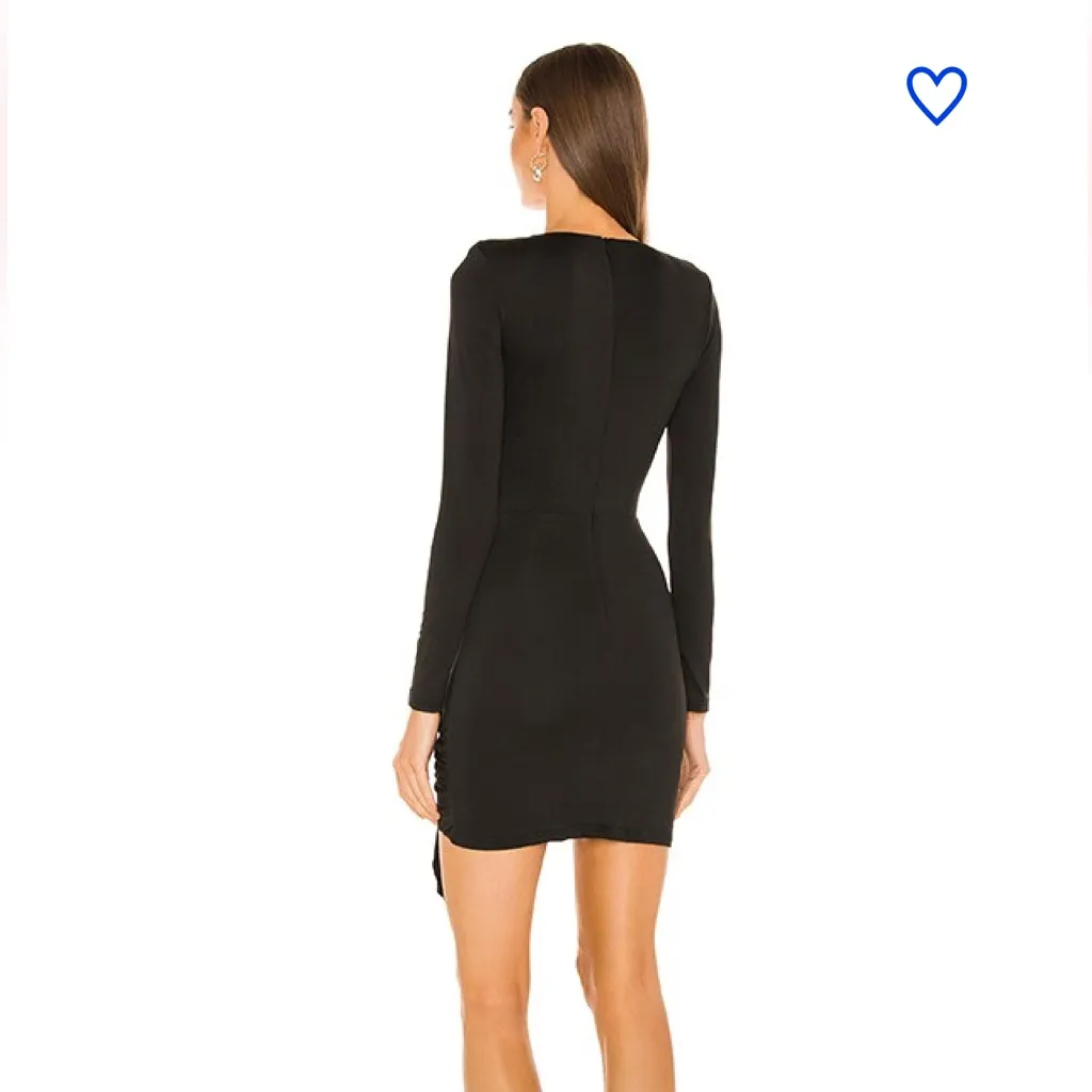 Superdown Deep V Mini Dress Little Black Dress LBD Martyna NWT Size XXS - Image 3