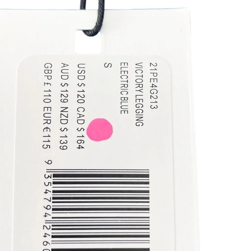 P.E Nation Victory High Waist Legging in Electric Blue Size Small NEW with tags! - Image 10