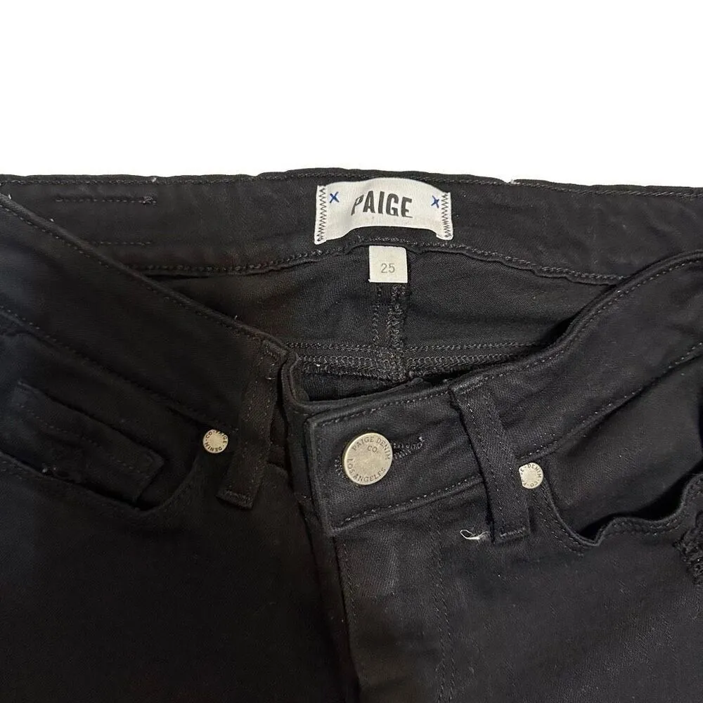 Paige Black Casual Skinny Jeans Basic Classic Minimalist - Image 7