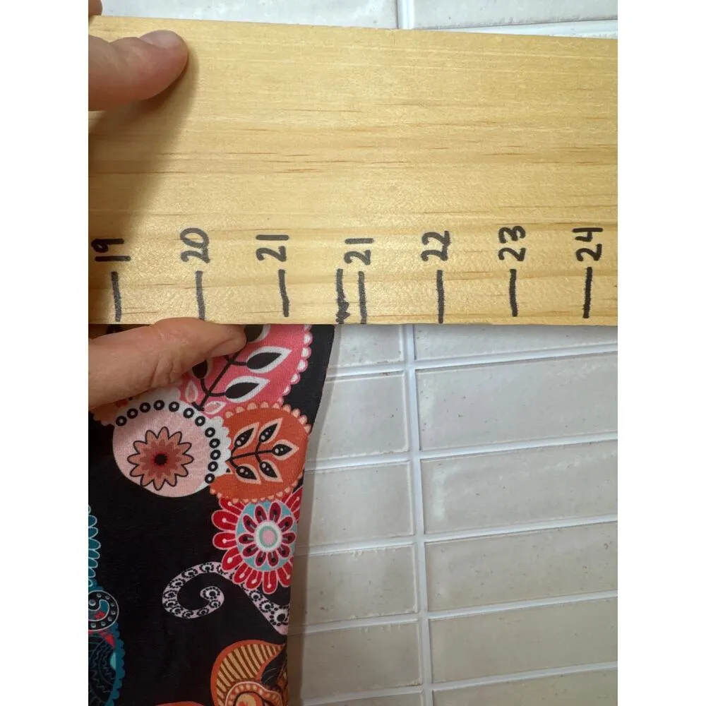 OURS Women's XL Flowy Paisley & Floral Camisole Polyester Spandex - Image 8